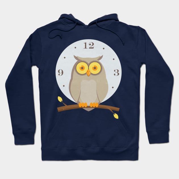 Tick Tack Owl Hoodie by sinika